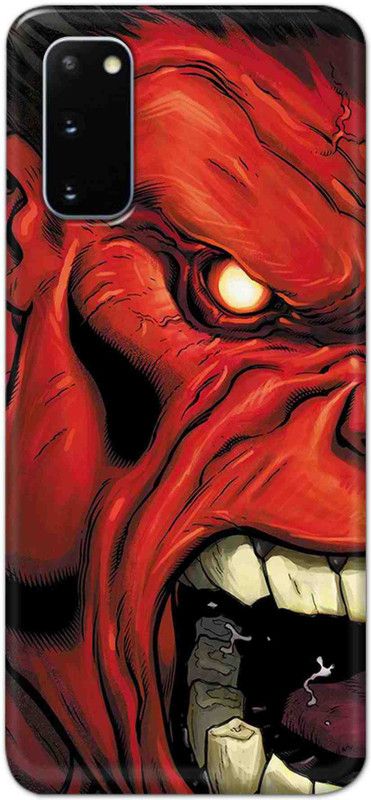 NDCOM Back Cover for Samsung Galaxy S20 Red Hulkk Printed  (Multicolor, Hard Case, Pack of: 1)