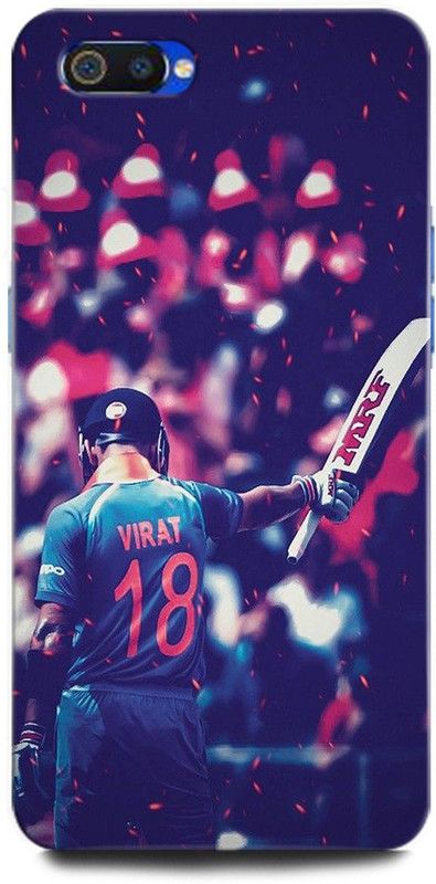 ORBIQE Back Cover for Realme C2 1941/1945 KOHLI, VIRAT KOHLI, CRICKET, INDIAN CRICKET  (Multicolor, Hard Case, Pack of: 1)