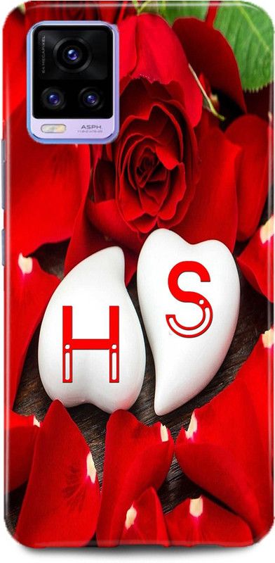 MP ARIES MOBILE COVER Back Cover for ViVO V21, V2050,H LOVES S NAME,H NAME, S LETTER, ALPHABET,H LOVE S NAME  (Multicolor, Hard Case, Pack of: 1)