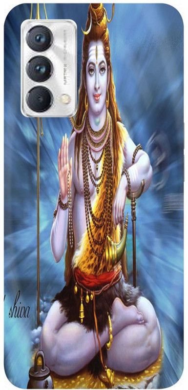 Golden Mask Back Cover for Realme GT Master Lord shiv  (Multicolor, Waterproof, Silicon, Pack of: 1)