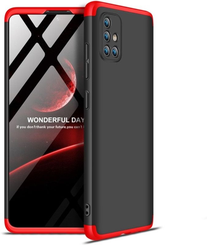 Cermarise Front & Back Case for Samsung Galaxy A71  (Red, Dual Protection, Pack of: 1)