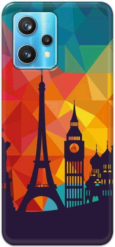 NDCOM Back Cover for Realme 9 Travel Paris Printed  (Multicolor, Hard Case, Pack of: 1)