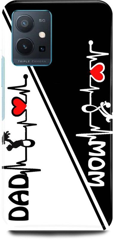 JUGGA Back Cover for OPPO K10, CPH2373, MOM, DAD, MOTHER, FATHER, LOVE  (Black, Hard Case, Pack of: 1)