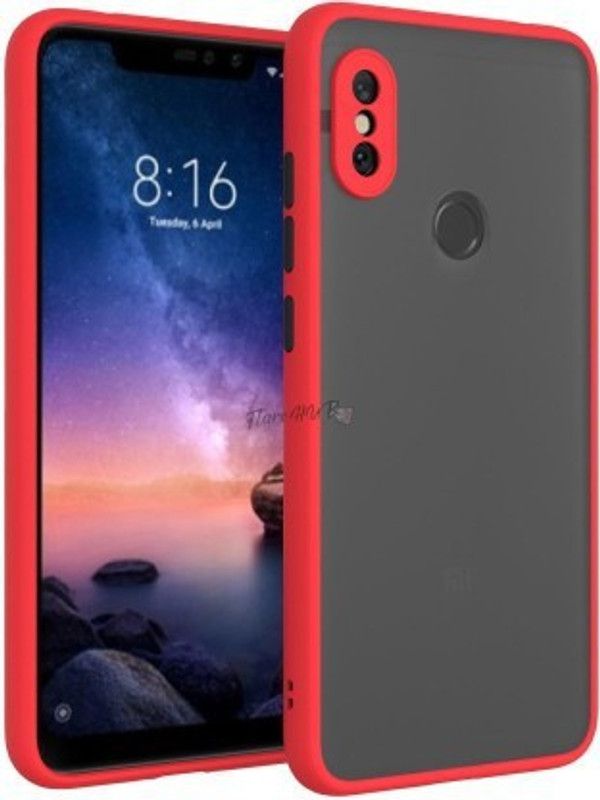SMBHAVV Back Cover for Mi Redmi Note 6 Pro  (Red, Shock Proof, Pack of: 1)