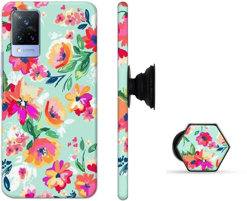 ChicShell Back Cover for Vivo V21 5G  (Multicolor, Pack of: 2)