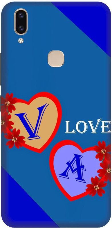 KARJUN Back Cover for Vivo V9, VA Letter, Love Multicolour Printed  (Multicolor, Hard Case, Pack of: 1)