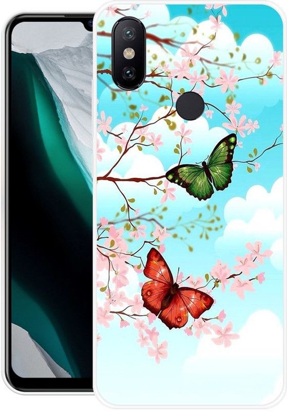 Krtagy Back Cover for Mi A2  (Multicolor, Dual Protection, Silicon, Pack of: 1)