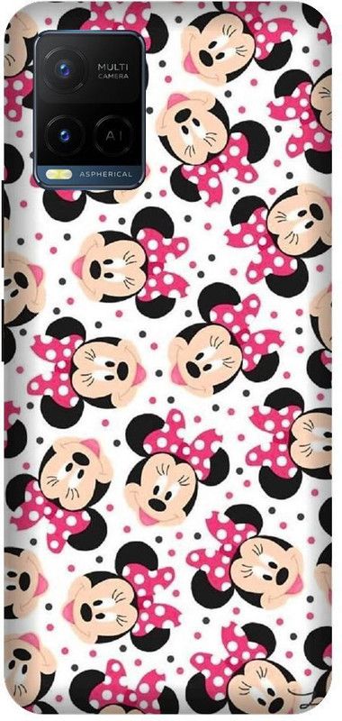 BYXIS Back Cover for Vivo Y21 minnie mouse, mickey mouse, cartoon, funny, cute, love, Disney  (Multicolor, Shock Proof, Pack of: 1)