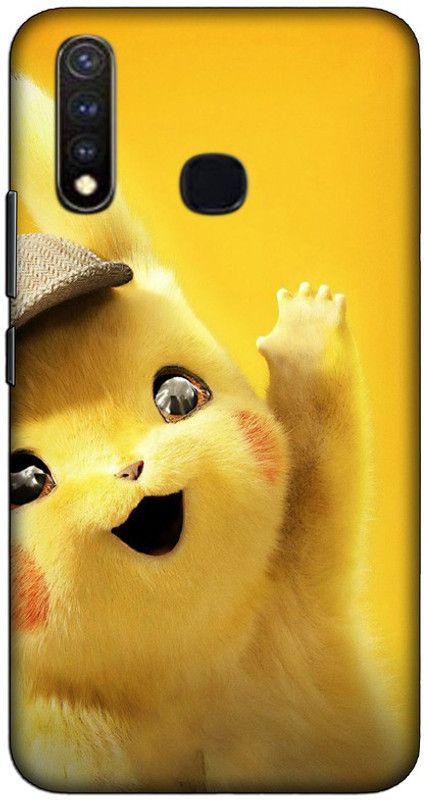 CROKIAN Back Cover for Vivo Y19 Pikachu Back Cover  (Multicolor, Hard Case, Pack of: 1)