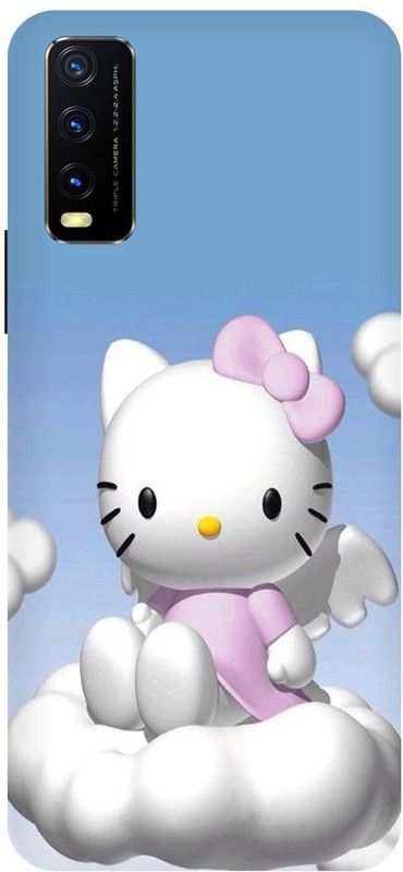Zaplab Back Cover for Vivo Y20i, V2027 Cute Cat Printed  (Multicolor, Hard Case, Pack of: 1)