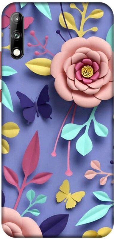 PNBEE Back Cover for Huawei Enjoy 10, ART-TL00, Huawei Enjoy 10s, AQM-AL00 - 3D Flower Print  (Multicolor, Hard Case, Pack of: 1)