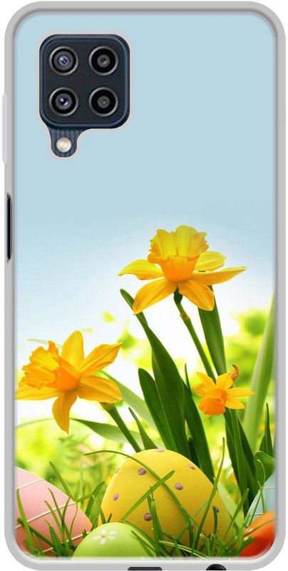 Casotec Back Cover for Samsung Galaxy M22, Samsung Galaxy A22 Soft Silicon Printed Cover  (Multicolor, Flexible, Silicon)