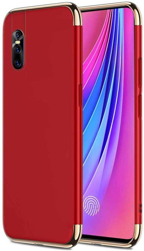RRTBZ Book Cover for Vivo V15 Pro  (Red, Shock Proof, Pack of: 1)