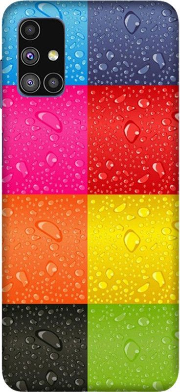 PNBEE Back Cover for Samsung Galaxy M51, SM-M515F, SM-M515F/DSN - Water Drop Pattern Print  (Multicolor, Hard Case, Pack of: 1)