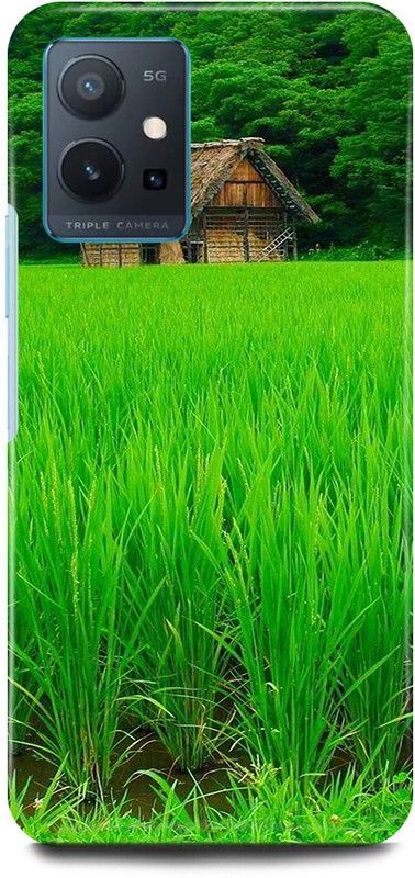 JUGGA Back Cover for OPPO K10, CPH2373, GREEN, HOUSE, GRASS  (Green, Hard Case, Pack of: 1)