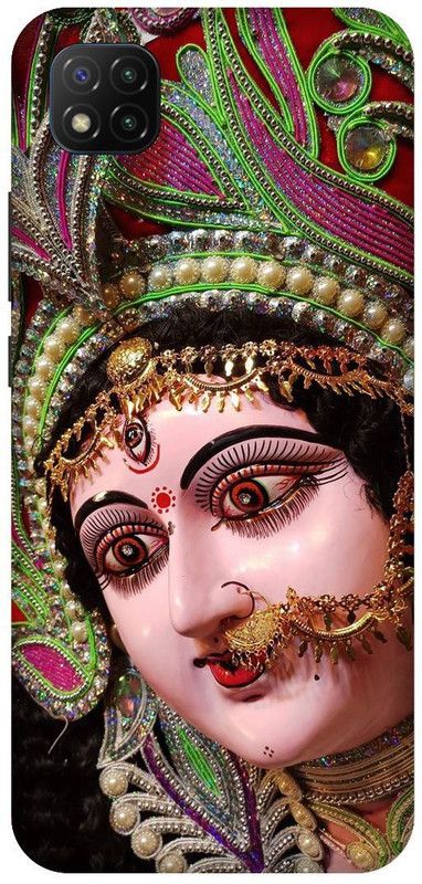 KARJUN Back Cover for POCO C3 (Durga Maa Printed Back Cover )  (Multicolor, Hard Case, Pack of: 1)