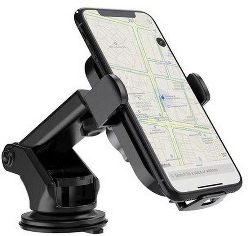 Alchiko One Touch Long Neck Arm 360 Degree Rotation Silicone Sucker Mount for Dashboard, Windshield, Desktop Mobile Holder