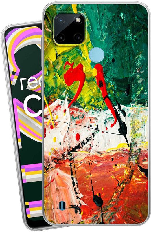 Selfless Back Cover for Oppo Realme C21Y  (Multicolor, Dual Protection, Silicon, Pack of: 1)