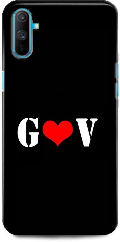 Afterglow Back Cover for Realme C3 G V, G LOVES V, NAME, LETTER, ALPHABET, GV LOVE, HART  (Multicolor, Shock Proof)