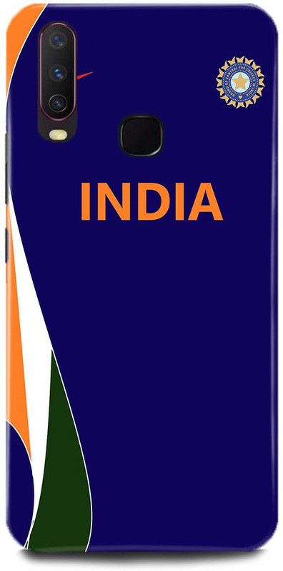 play fast Back Cover for Vivo Y17/1902 INDIA JERSEY PRINTED  (Multicolor, Hard Case, Pack of: 1)