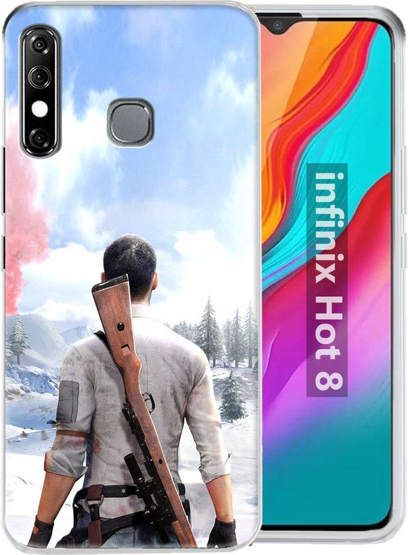 Fashionury Back Cover for Infinix Hot 8  (Multicolor, Shock Proof, Silicon)