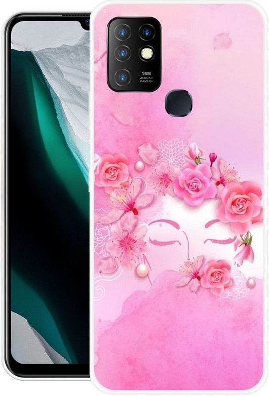 FITESTAR Back Cover for Infinix Hot 10  (Multicolor, Grip Case, Silicon)