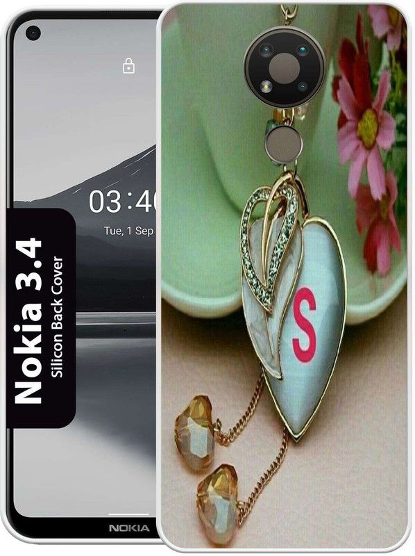 RJ14 (Online) Back Cover for Nokia 3.4  (Multicolor, Grip Case, Silicon, Pack of: 1)