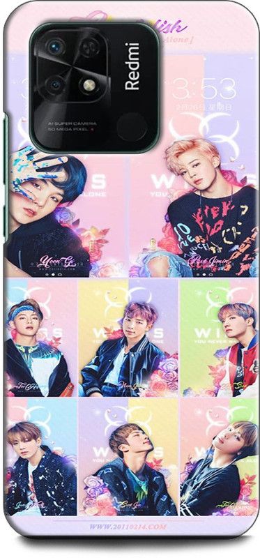 WallCraft Back Cover for REDMI 10 Power HEARTBEAT, BTS, BANGTAN, BEAT, HEART, KPOP, WORLD  (Multicolor, Dual Protection, Pack of: 1)