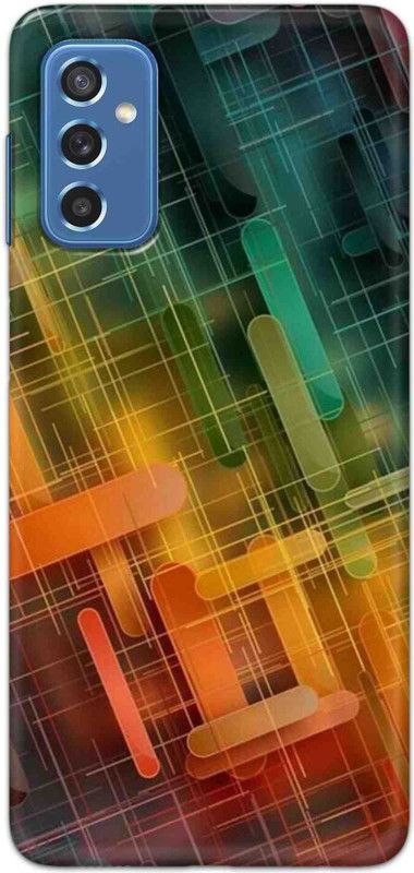 NDCOM Back Cover for Samsung Galaxy M52 5G Abstract Bright Printed  (Multicolor, Hard Case, Pack of: 1)