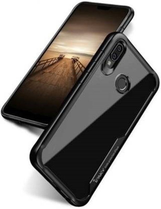 KRBL Back Cover for Vivo Y12  (Black, Transparent, Pack of: 1)