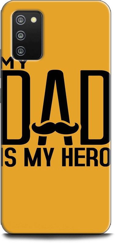 Afterglow Back Cover for SAMSUNG Galaxy M02s MY DAD IS MY HERO, QUTIO, DAD LOGO, HERO  (Multicolor, Shock Proof, Pack of: 1)