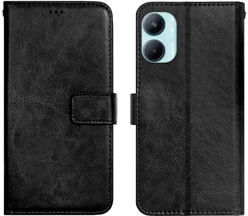 CASECRAFT Flip Cover for Realme C33, RMX3624  (Black, Dual Protection, Pack of: 1)