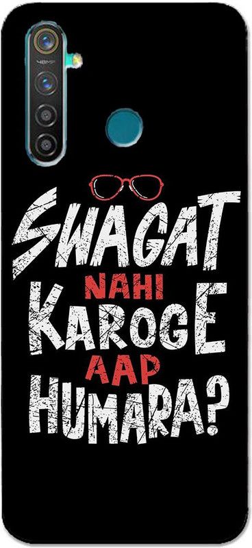 METOO Back Cover for Realme 5i, Text,Shayari, Funny Quote Design Back Cover Print : 49  (Multicolor, Dual Protection, Silicon, Pack of: 1)