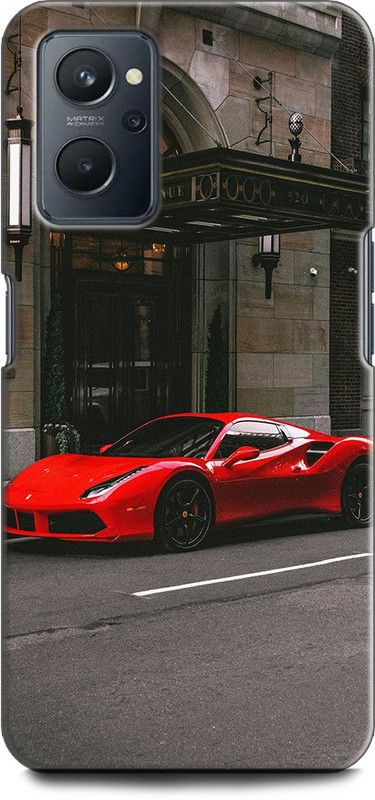 KEYCENT Back Cover for Realme 9i, RMX3491 FERRARI, FERRARI LOGO, CAR, SUPERCAR, SPORTS CAR  (Multicolor, Shock Proof, Pack of: 1)