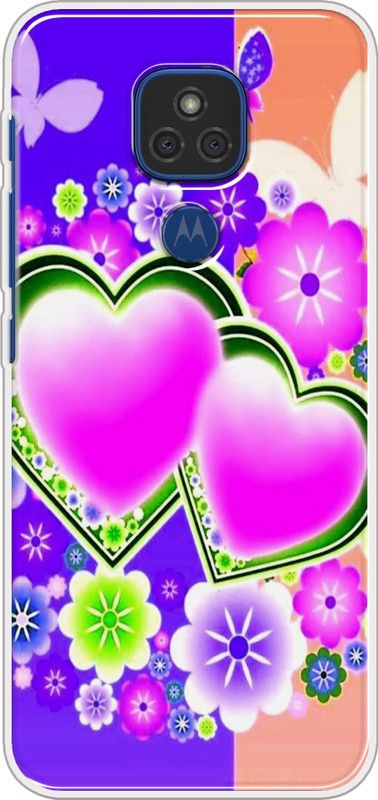 SmartGoldista Back Cover for Motorola Moto E7 Plus  (Multicolor, Grip Case, Silicon)