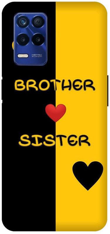 Bluvver Back Cover for Realme 8s 5G , RMX3381, Printed Love Brother Sister, Back Cover  (Multicolor, Hard Case, Pack of: 1)