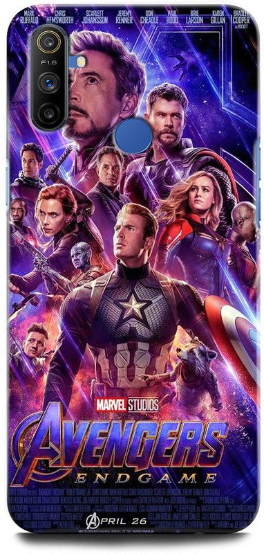 GRAFIQE Back Cover for Realme Narzo 20A RMX2050 AVENGERS, MARVEL, AVENGER, COMIC, THOR, IRON MAN, THANOS  (Multicolor, Shock Proof, Pack of: 1)