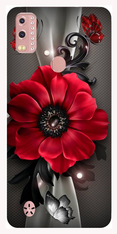 CK CASE KING Back Cover for Lava Beu  (Grey, Red, Silicon, Pack of: 1)