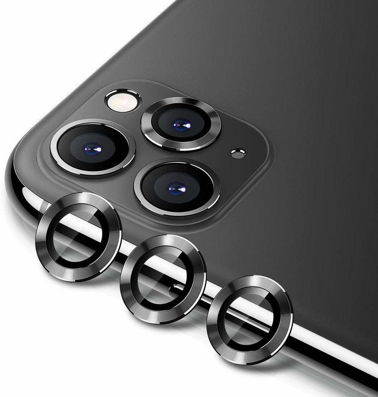 ELEF Back Camera Lens Ring Guard Protector for Apple iPhone 11 Pro Max Ultra Thin HD Clear Anti-Scratch/Dust Camera Metal Ring (Not Flexible)  (Pack of: 1)