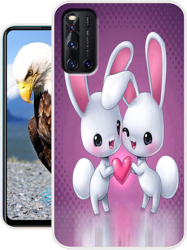 Discount Master Back Cover for Vivo V19  (Multicolor, Dual Protection, Silicon, Pack of: 1)