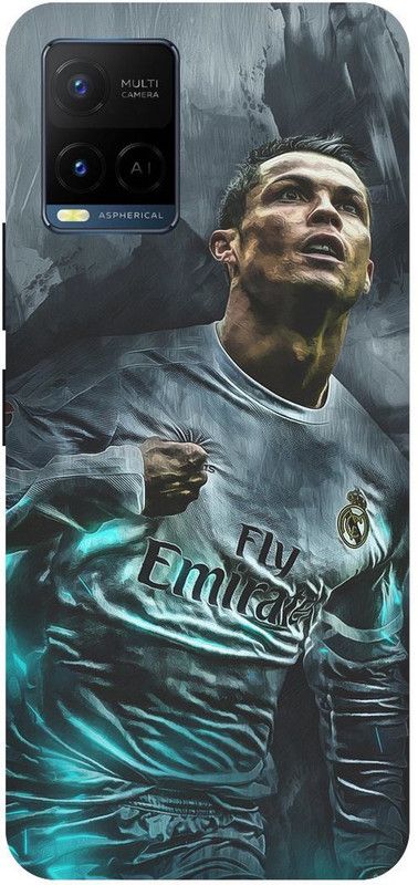 THE NARAYANA COLLECTIONS Back Cover for VIVO Y21A-2149-CRISTIOANO,RONALDO,FOOTBALL,SPORTS  (Multicolor, Hard Case, Pack of: 1)