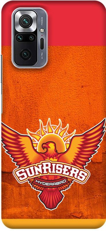 PNBEE Back Cover for Xiaomi Redmi Note 10 Pro Max, M2101K6I - IPL Sunrisers Hyderabad Print  (Multicolor, Hard Case, Pack of: 1)