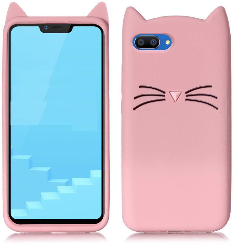 Dgeot Back Cover for Realme C1 (Mirror Black, 16 GB) (2 GB RAM)  (Pink, Grip Case, Pack of: 1)