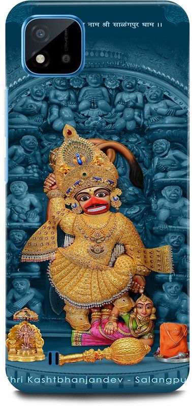 JUGGA Back Cover for Realme C20, RMX3063, SARANGPUR, HANUMAN, JI  (Blue, Hard Case, Pack of: 1)