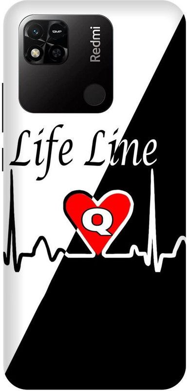 FRONK Back Cover for REDMI 10A, 220233L2I, Q, NAME, LETTER, ALPHABET, LIFELINE  (Black, Hard Case, Pack of: 1)