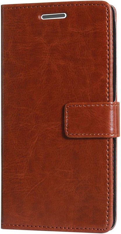 PerfectBuy Flip Cover for VIVO Y53  (Brown, Pack of: 1)