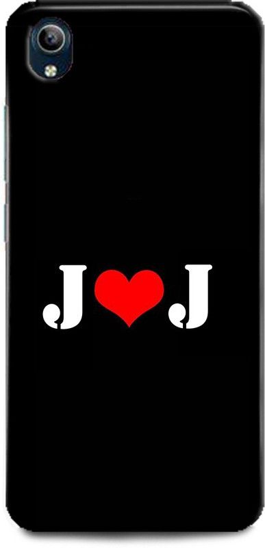 Afterglow Back Cover for Vivo Y90 J J, J LOVES J, J NAME, LETTER, ALPHABET, JJ LOVE, HART  (Multicolor, Shock Proof, Pack of: 1)