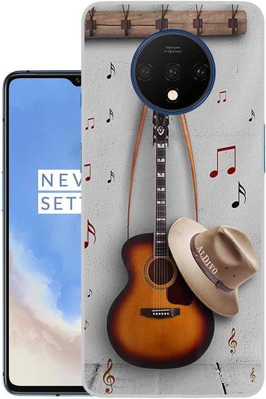 Snazzy Back Cover for OnePlus 7T  (White, Grip Case, Silicon, Pack of: 1)