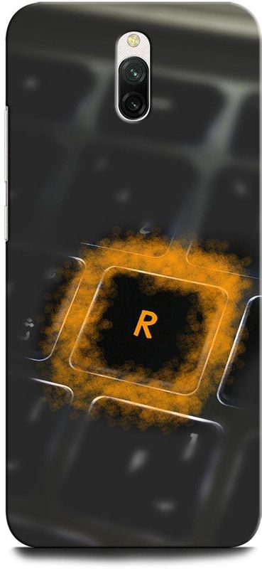 GRAFIQE Back Cover for Redmi 8A Dual R, R LETTER, R ALPHABET, R DESIGN  (Multicolor, Shock Proof, Pack of: 1)