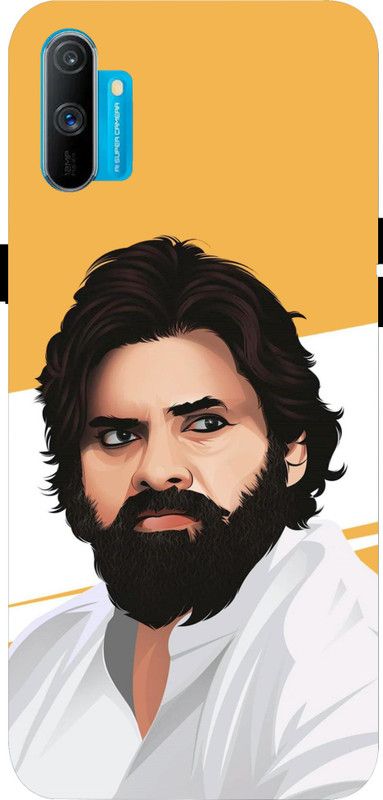 LIKELOOK Back Cover for Realme C3, ( Pawan Kalyan, Southhero )  (Multicolor, Shock Proof, Pack of: 1)